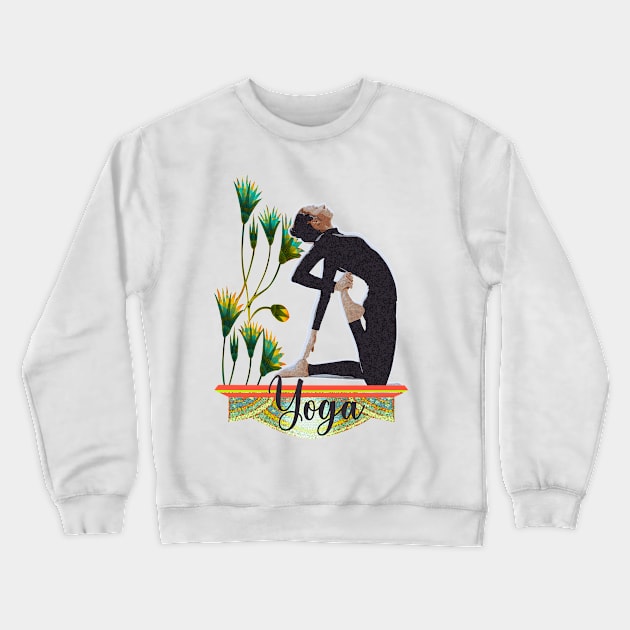 yoga lover Crewneck Sweatshirt by siano